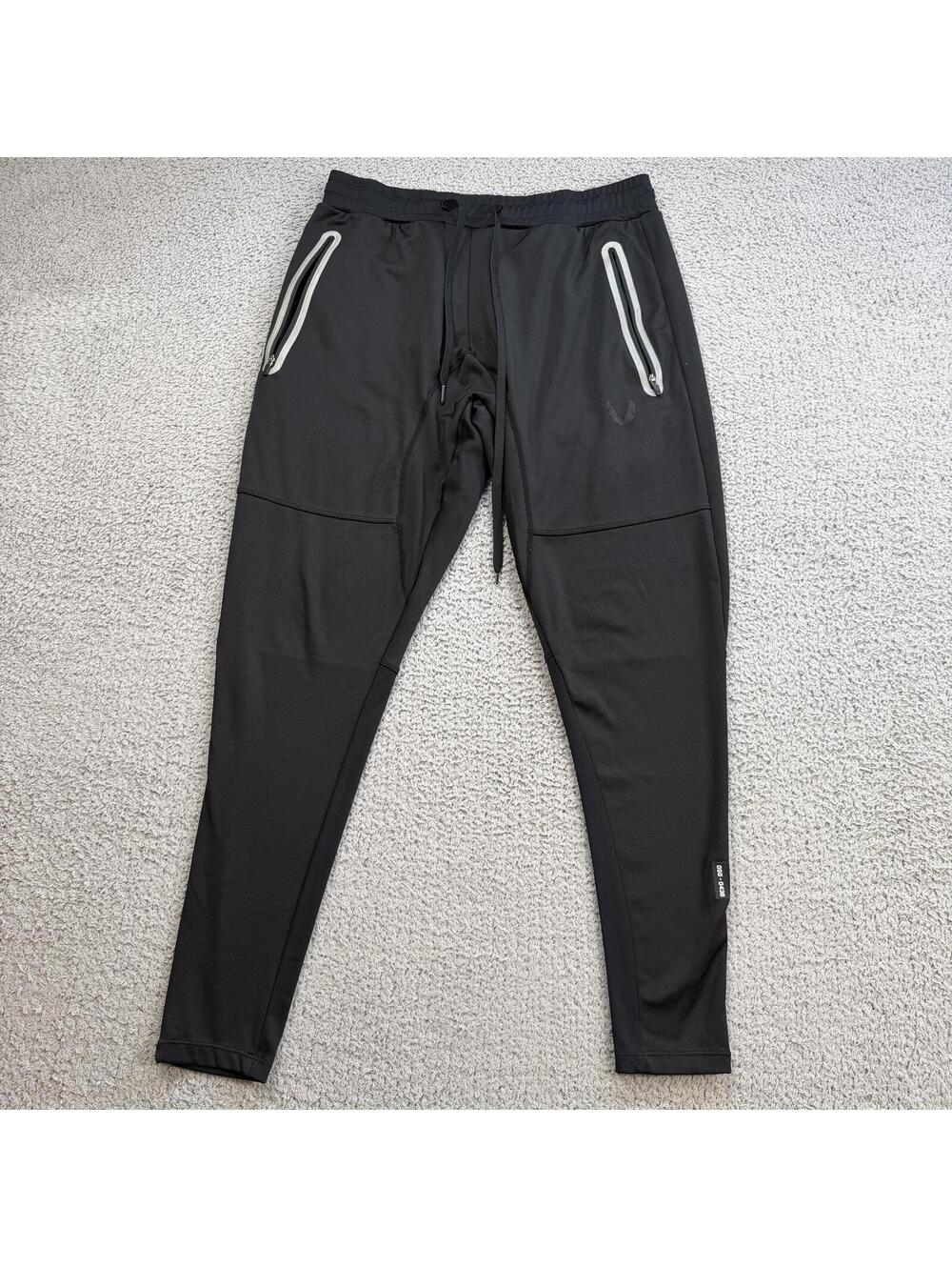 ASRV Relentless Pursuit DSG-0436 Black Performance Jogger Pants Mens Medium